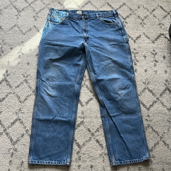 carhartt blue carpenter jean pants - Picture 3 of 5